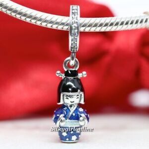 PANDORA Japanese Doll in Blue Kimono Charm 798595C01